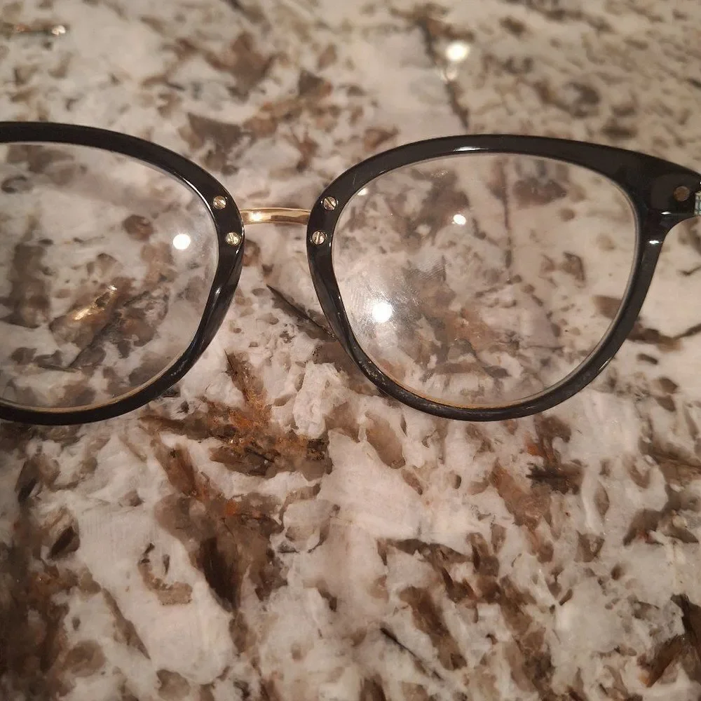 Swarovski Black and Gold Women's Eyeglasses